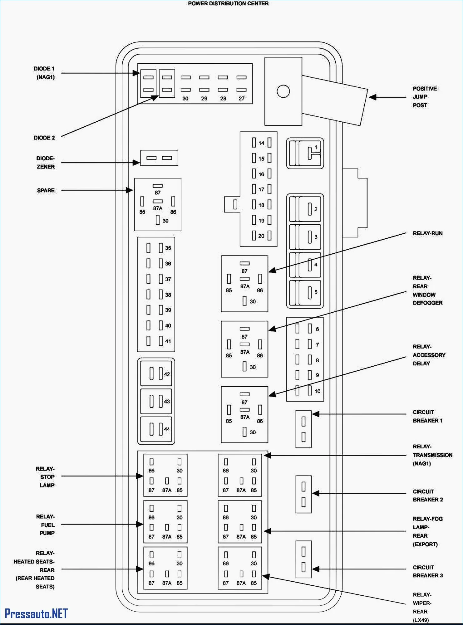 Diagram 99 Chrysler Lhs Fuse Box Diagram