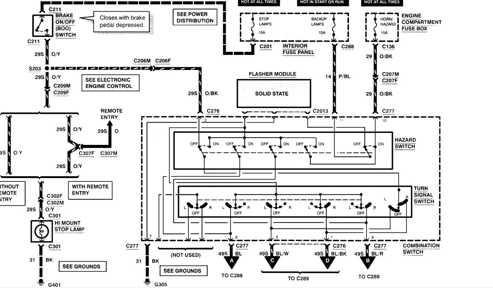 Diagram 99 Ford Contour Fuse Block Diagram