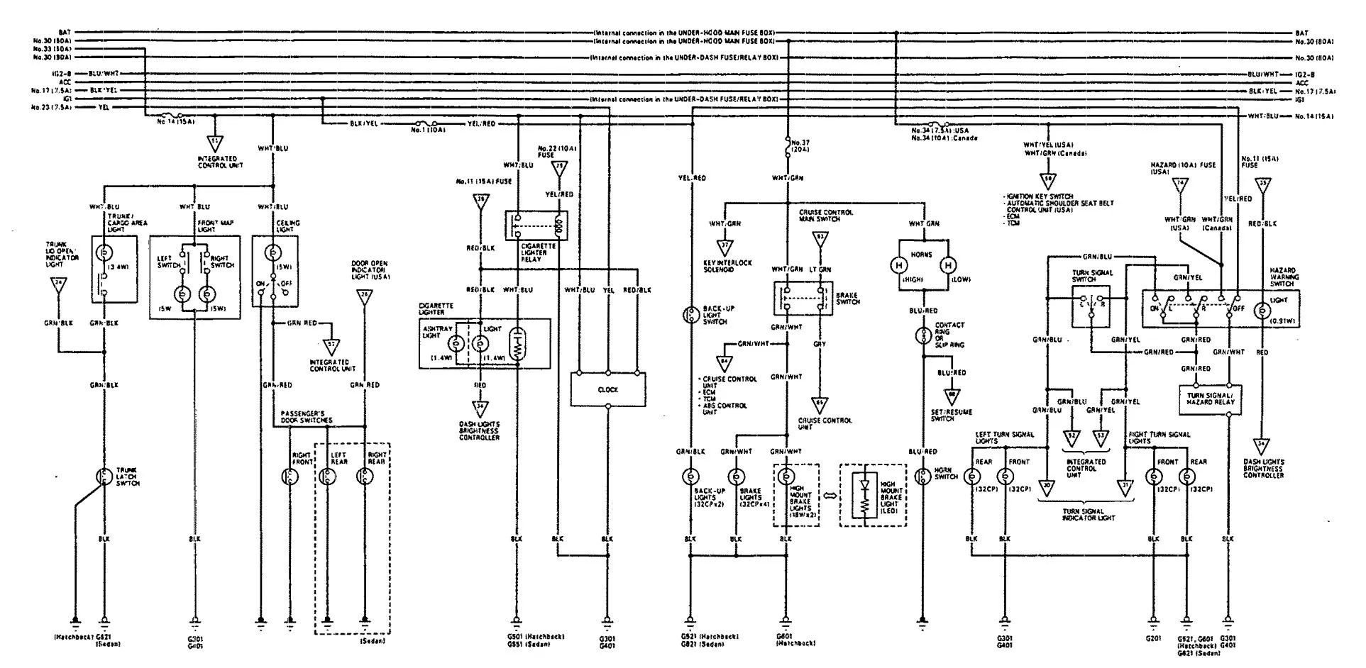 Diagram Acura Integra Horn Wiring Diagram