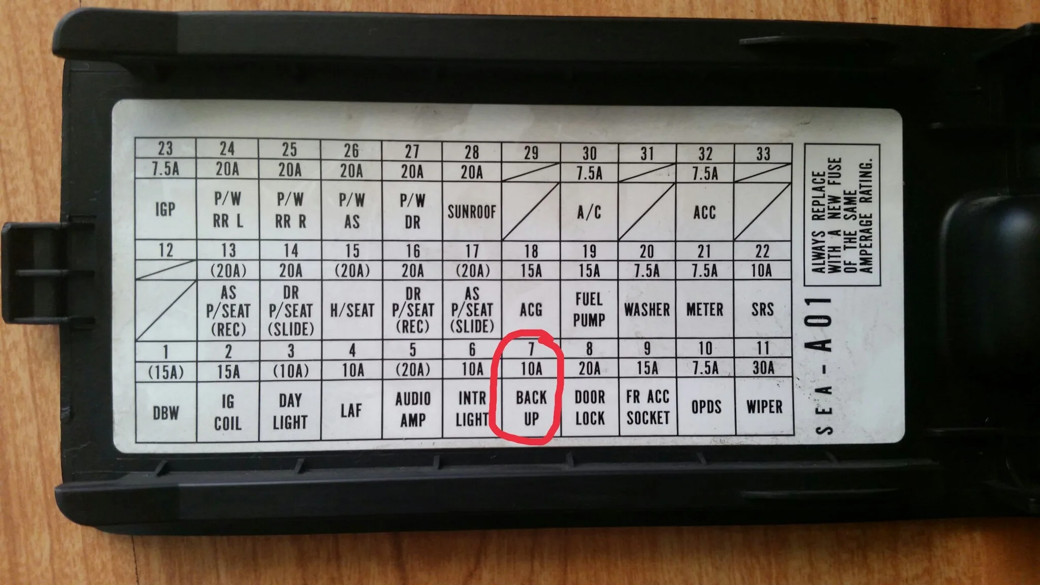 Diagram Acura Tsx 2004 Fuse Box Diagram