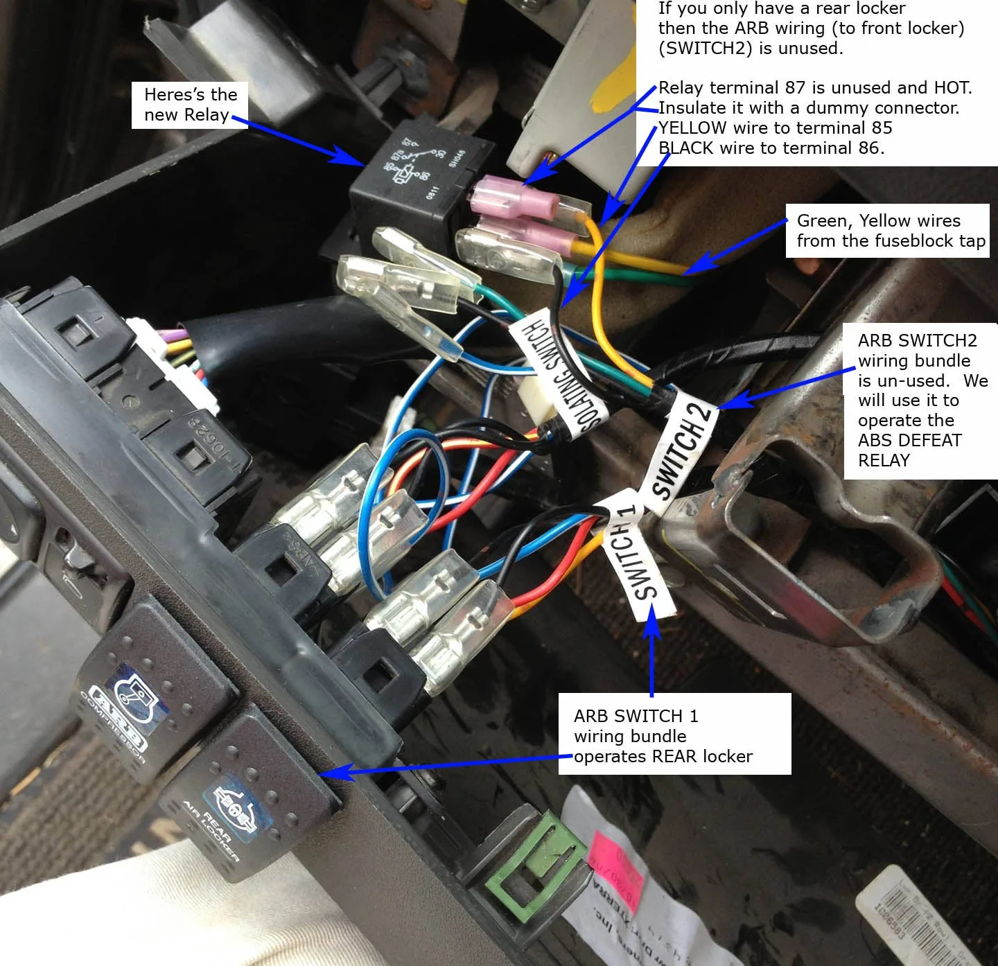 Diagram Arb Air Locker Compressor Switch Wiring Diagram