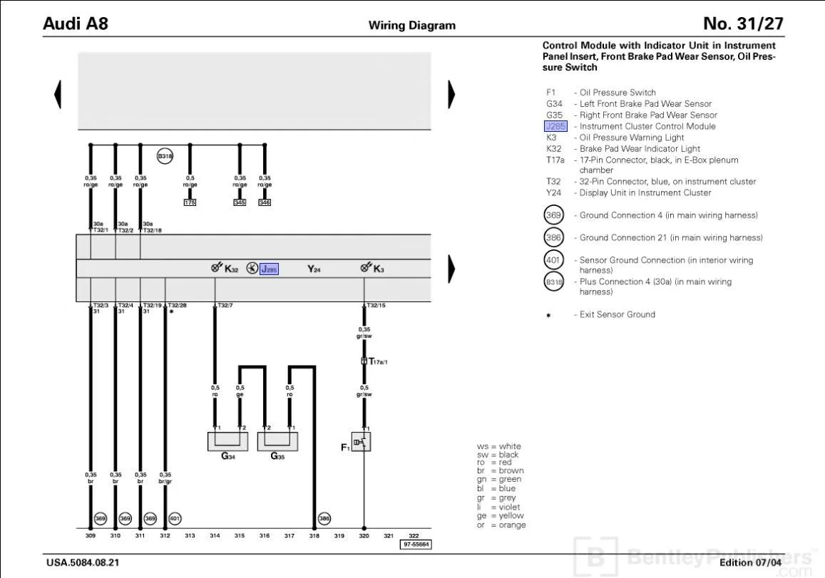 Diagram Audi A8 Wiring Diagram