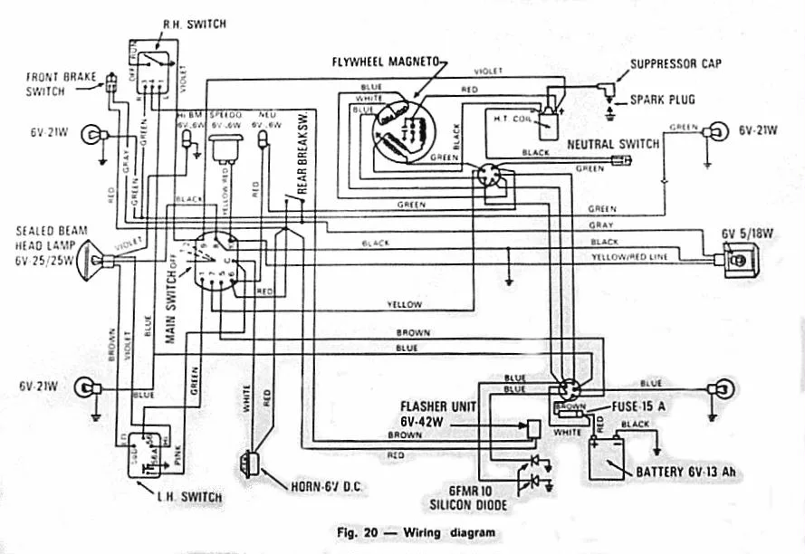 Diagram Bajaj Chetak 2002 Wiring Diagram
