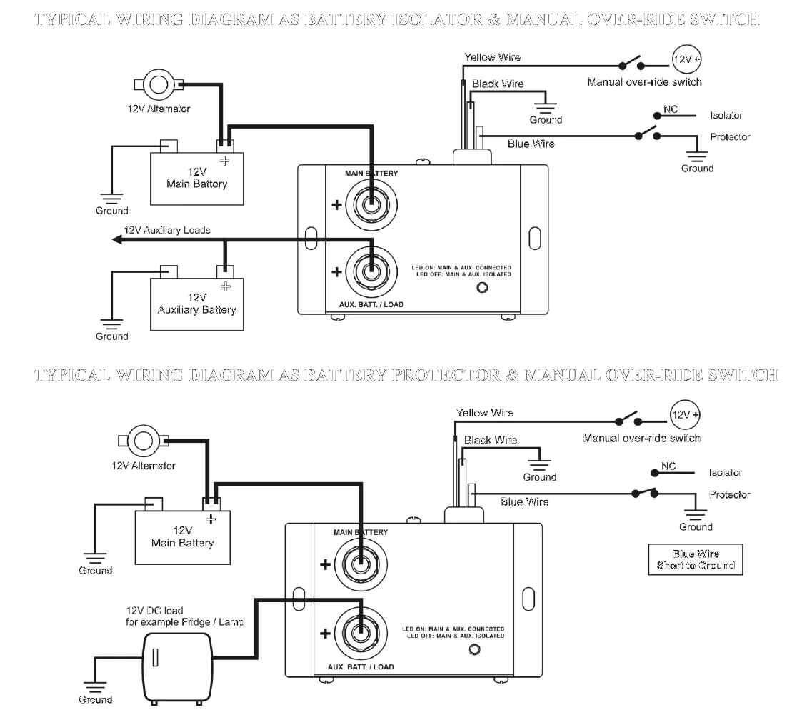 Diagram Battery Isolator Wiring Diagram With Converter