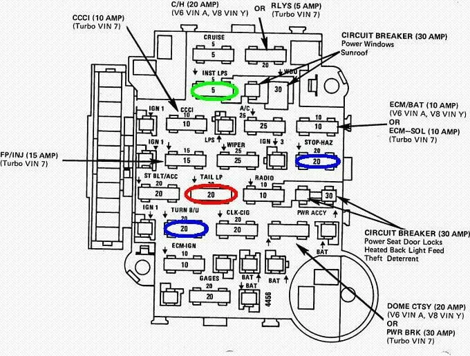Diagram Buick Grand National Fuse Box Diagram