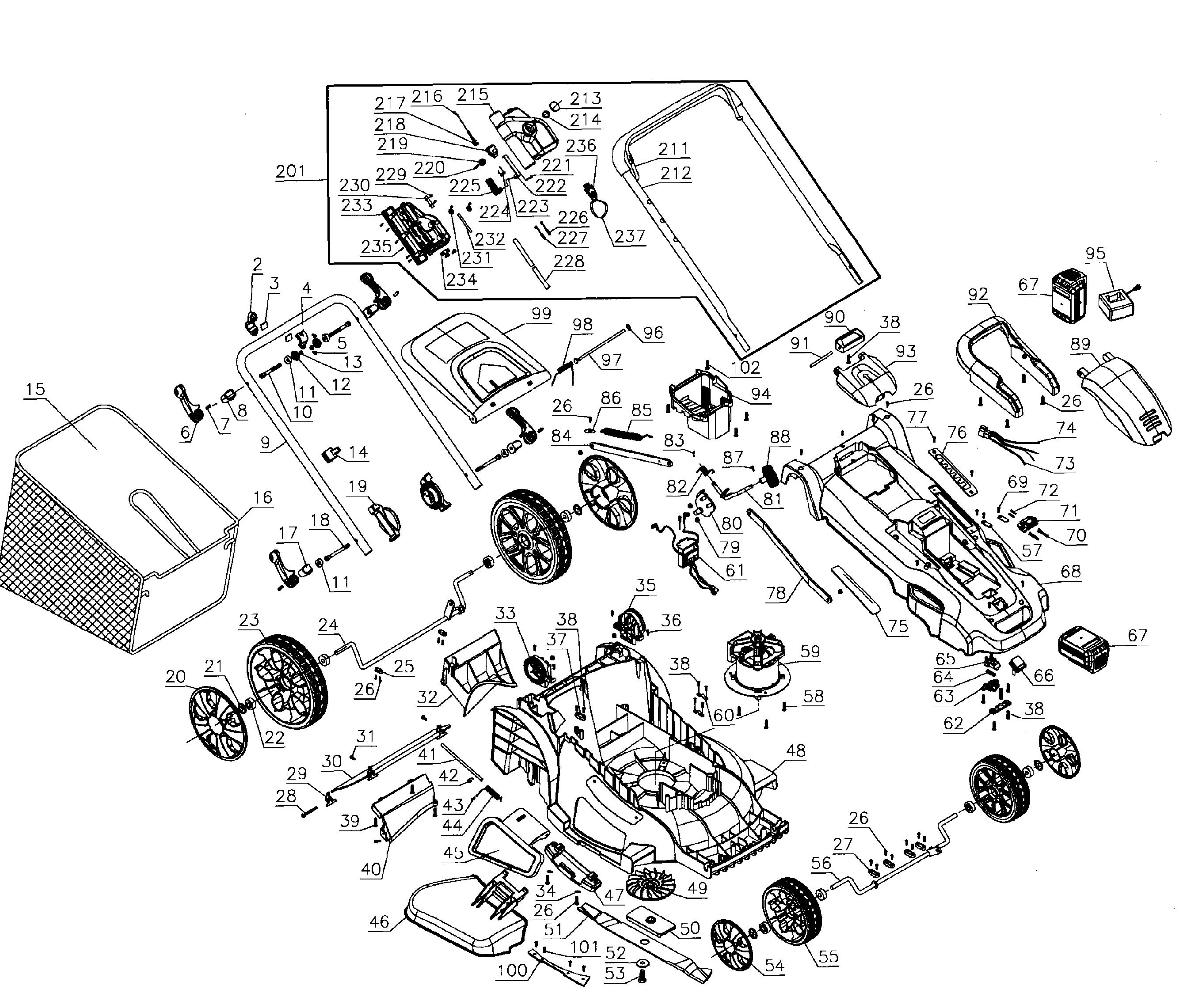 Diagram Bunton Mower Parts Diagram