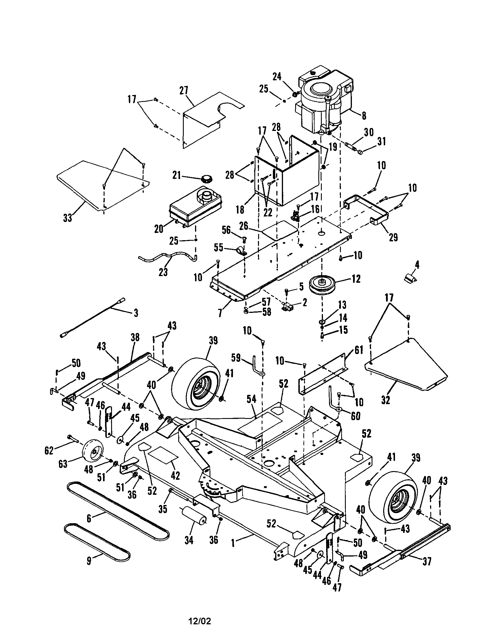 Diagram Bunton Mower Parts Diagram