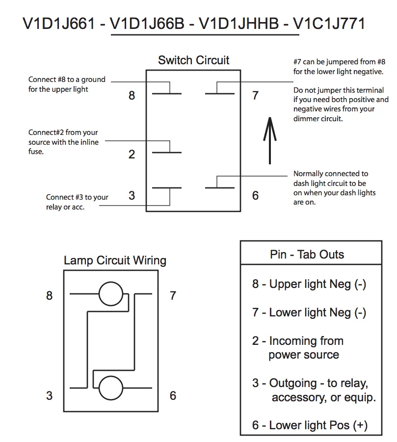 Diagram Carling Rocker Switch Wiring Diagram Contura