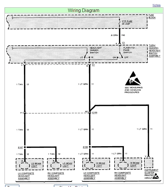 Diagram Chevrolet Cavalier Headlight Wiring Diagram