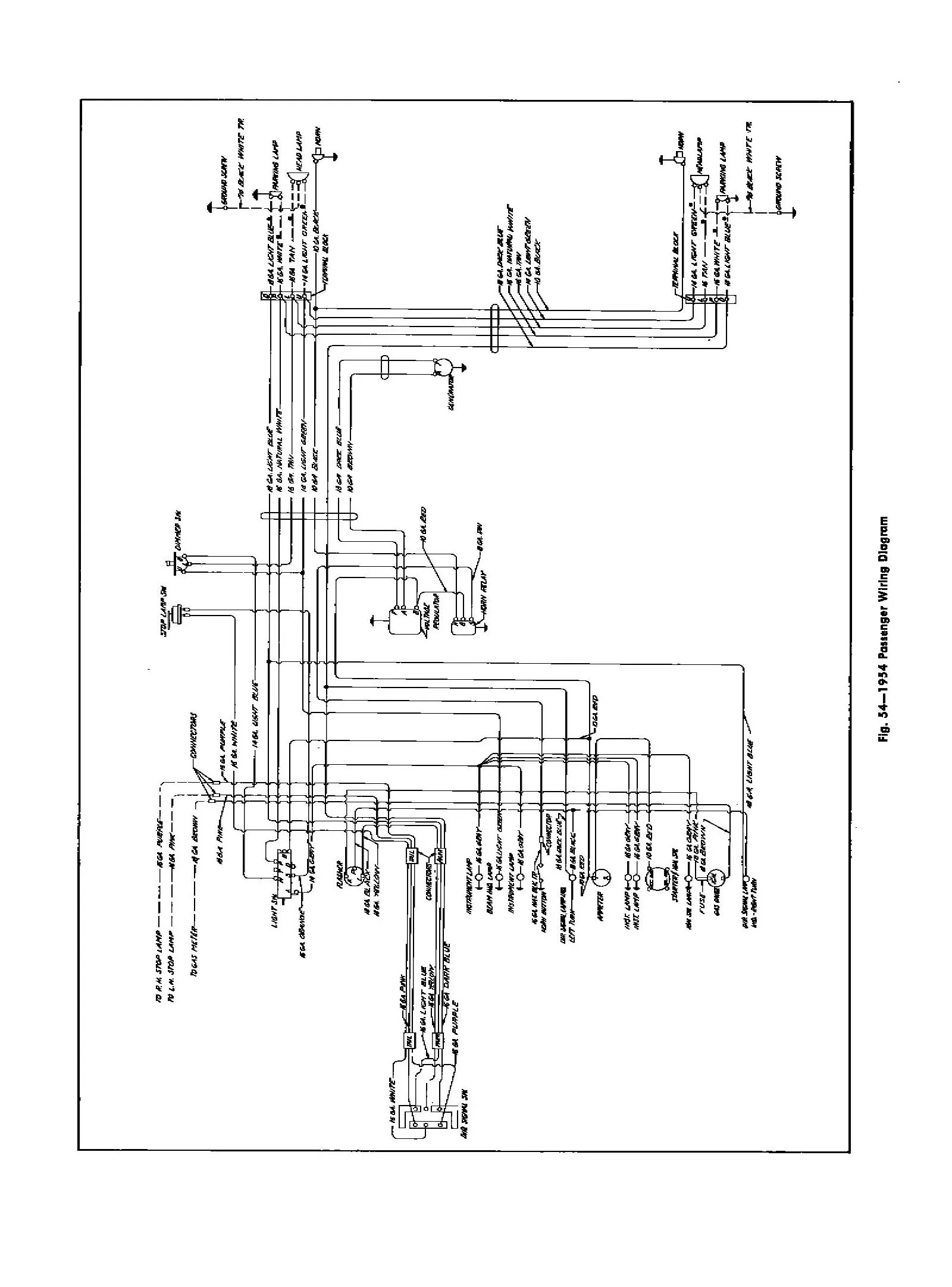 Diagram Chevrolet Chevy 1949 Car Wiring Electrical Diagram