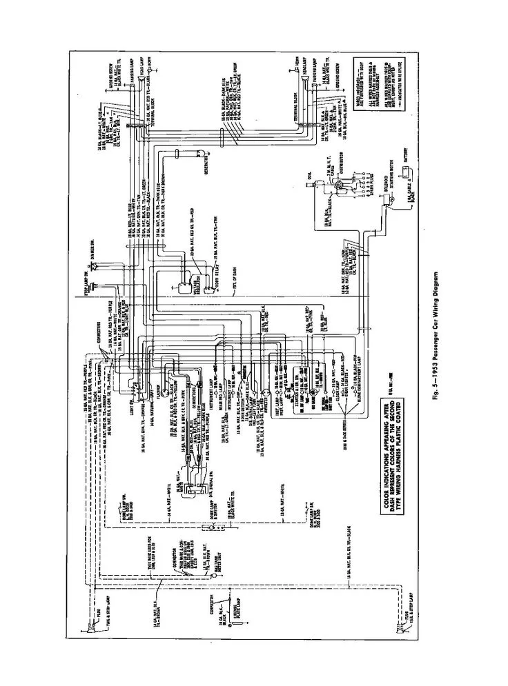 Diagram Chevrolet Chevy 1953 Truck Wiring Electrical Diagram Manual