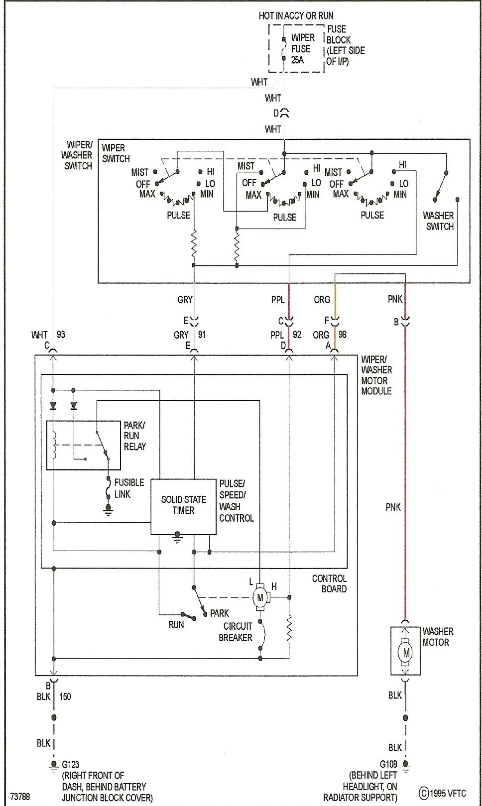 Diagram Chevrolet Wiper Motor Wiring Diagram