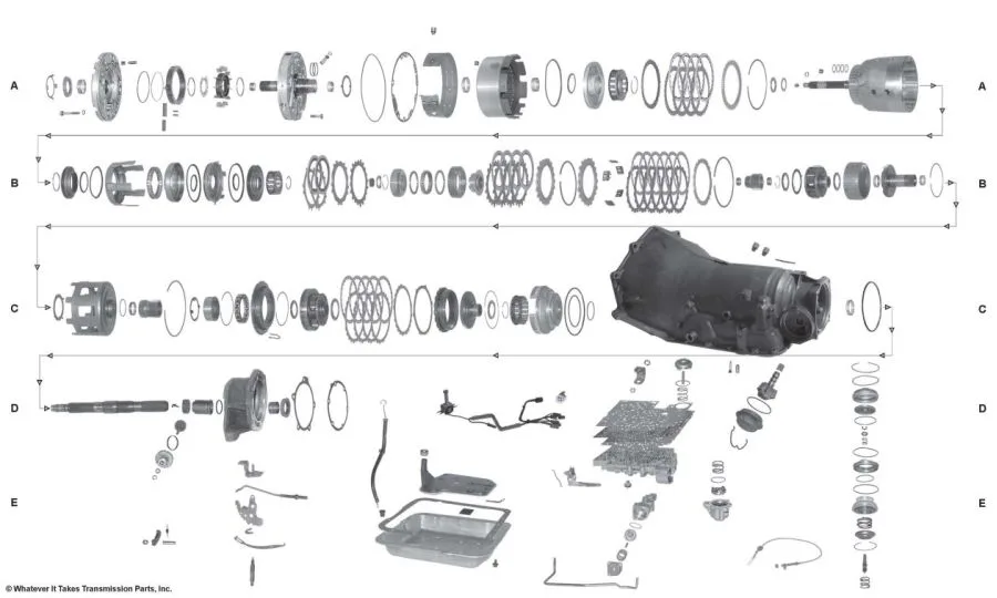 Diagram Chevy 700R4 Transmission Parts Diagram