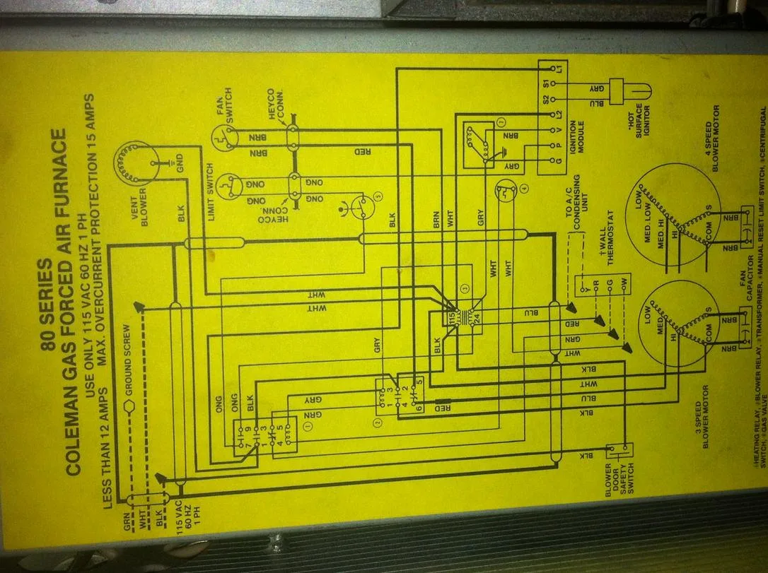 Diagram Coleman Furnace Eb20B Wiring Diagram