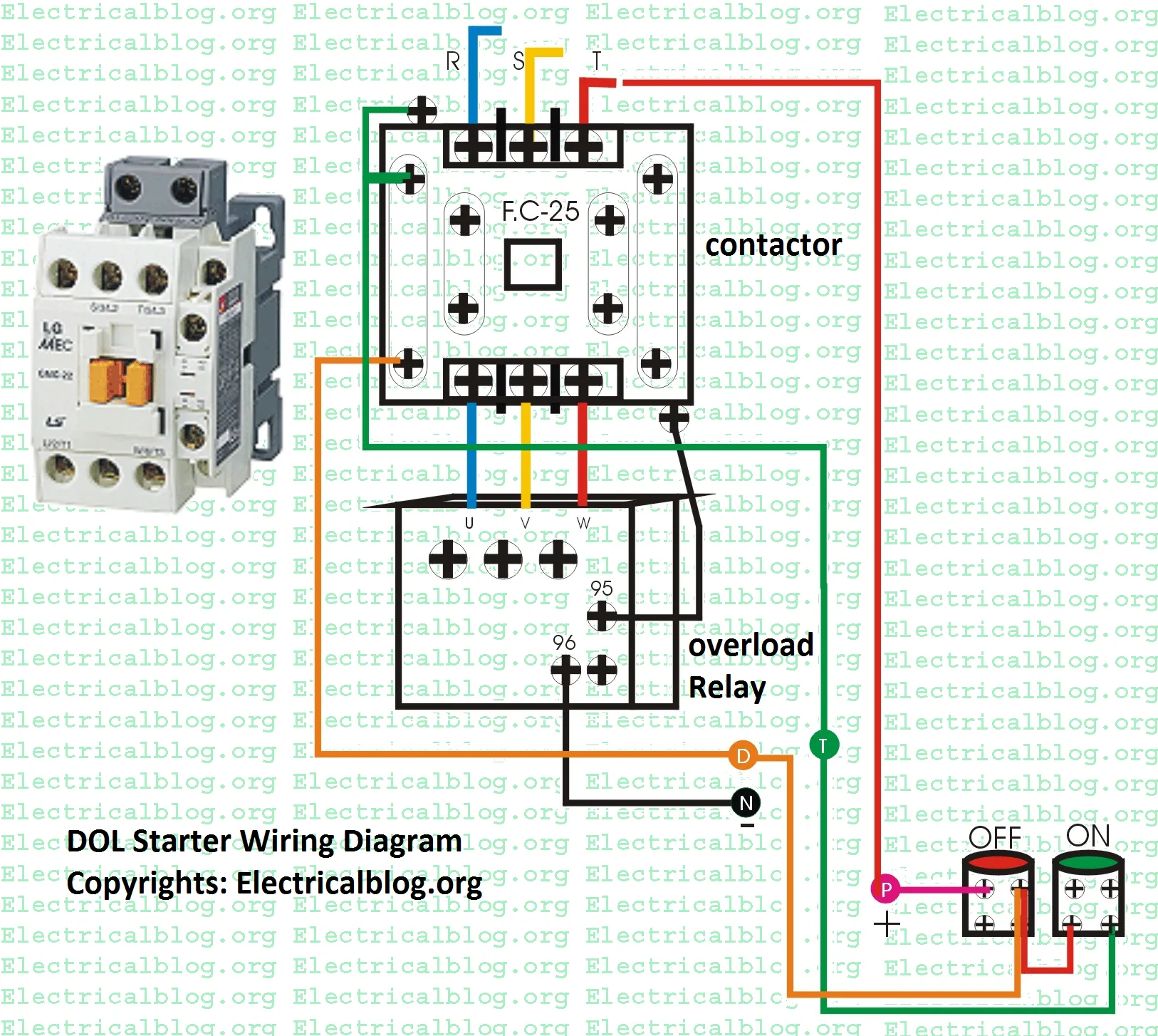 Diagram Control Wiring Diagram Of Dol Starter