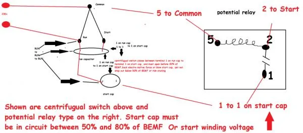 Diagram Copeland Potential Relay Wiring Diagram Run Capicator For