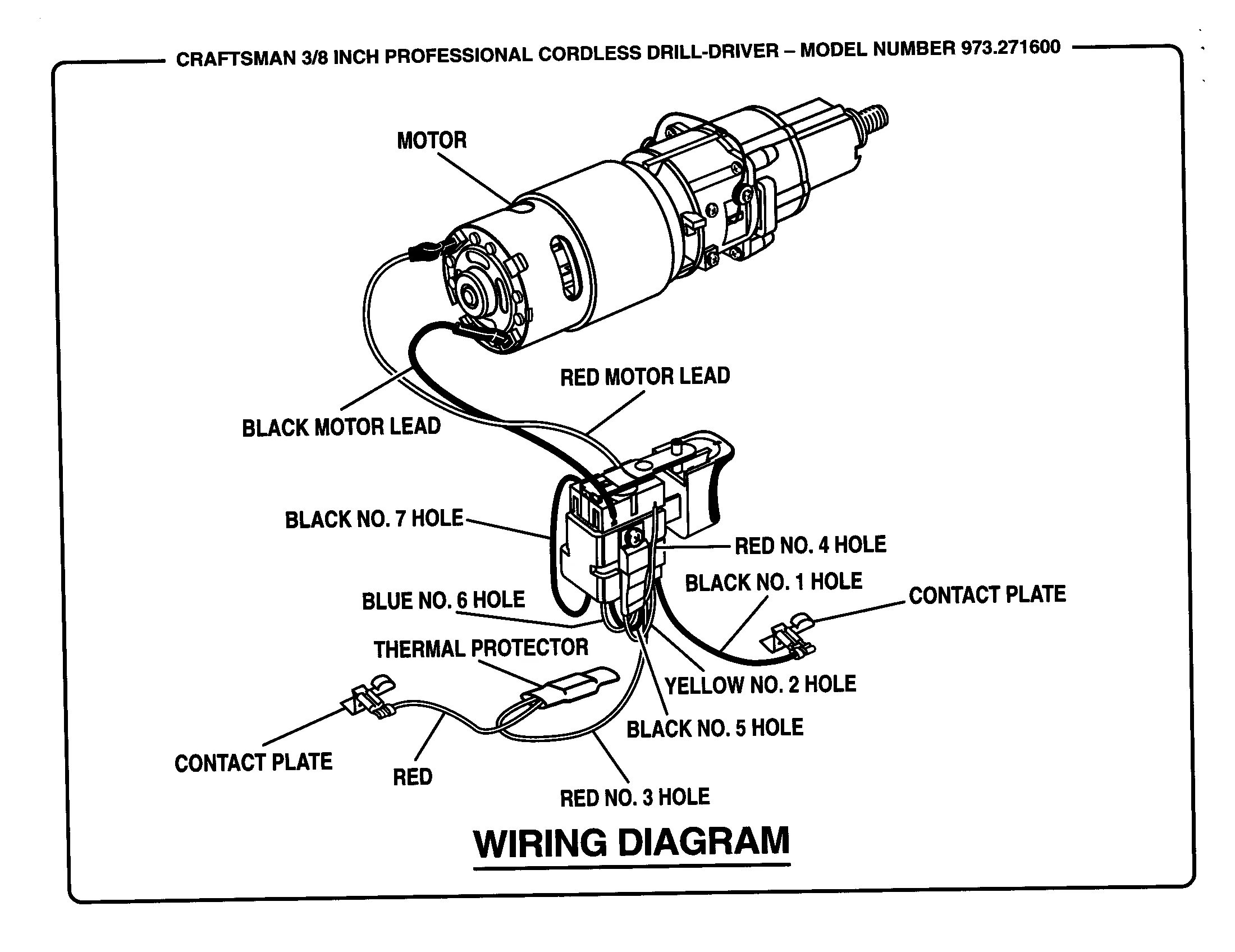 Diagram Cordless Drill Wiring Diagram