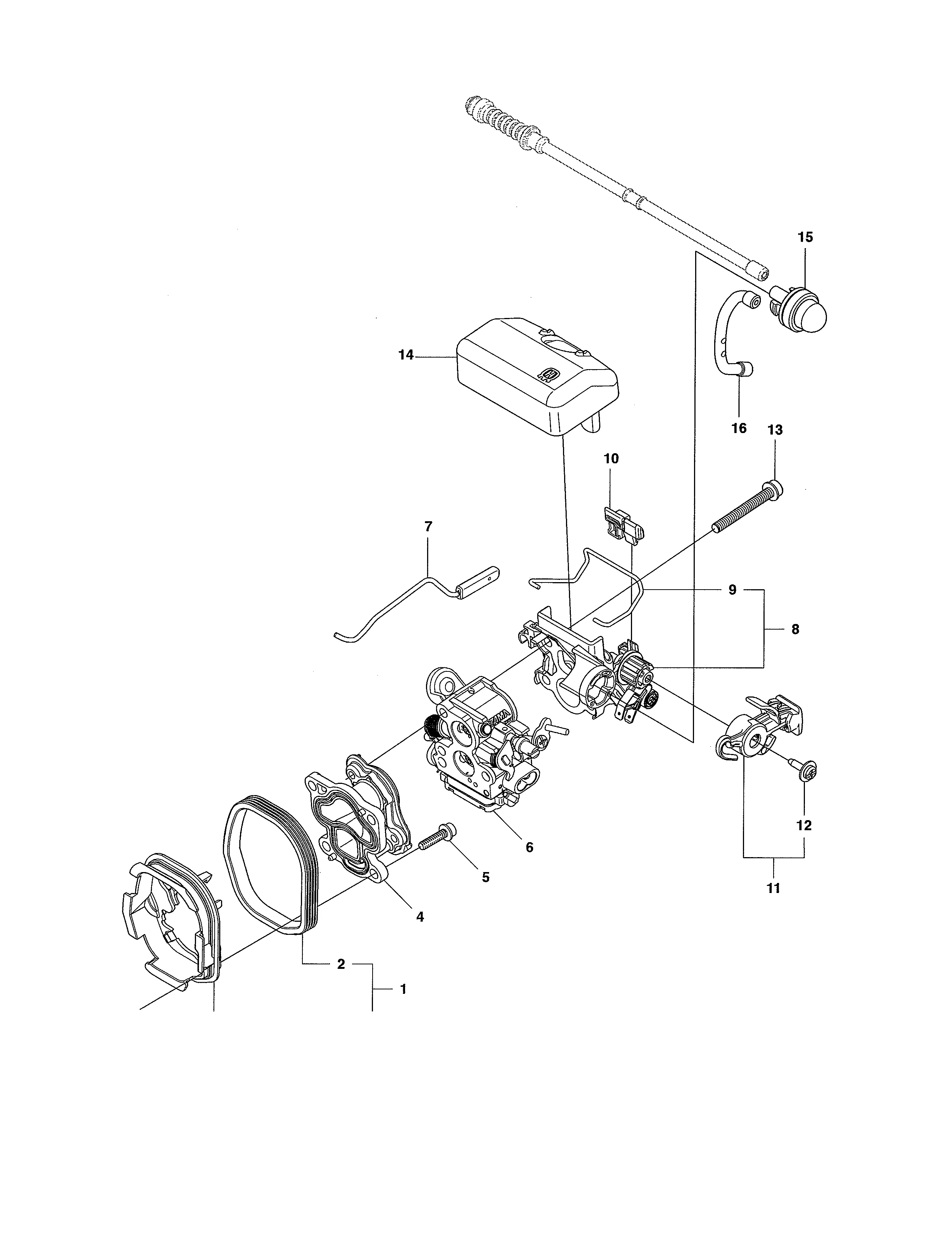 Diagram Craftsman Chainsaw Fuel Filter Diagram