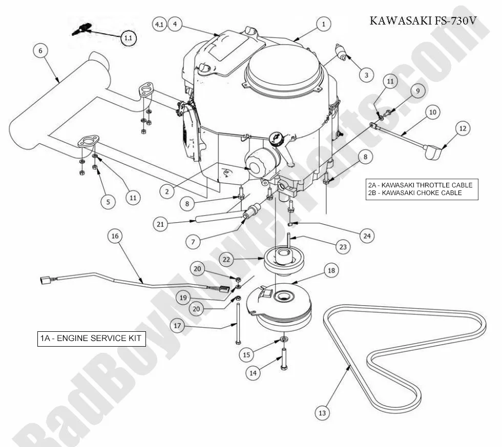 Diagram Cub Cadet Kawasaki Engine Diagram