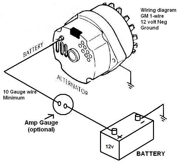 Diagram Delco 1 Wire Alternator Diagram