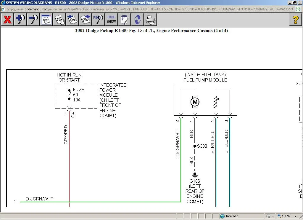 Diagram Dodge Ram Fuel System Diagram