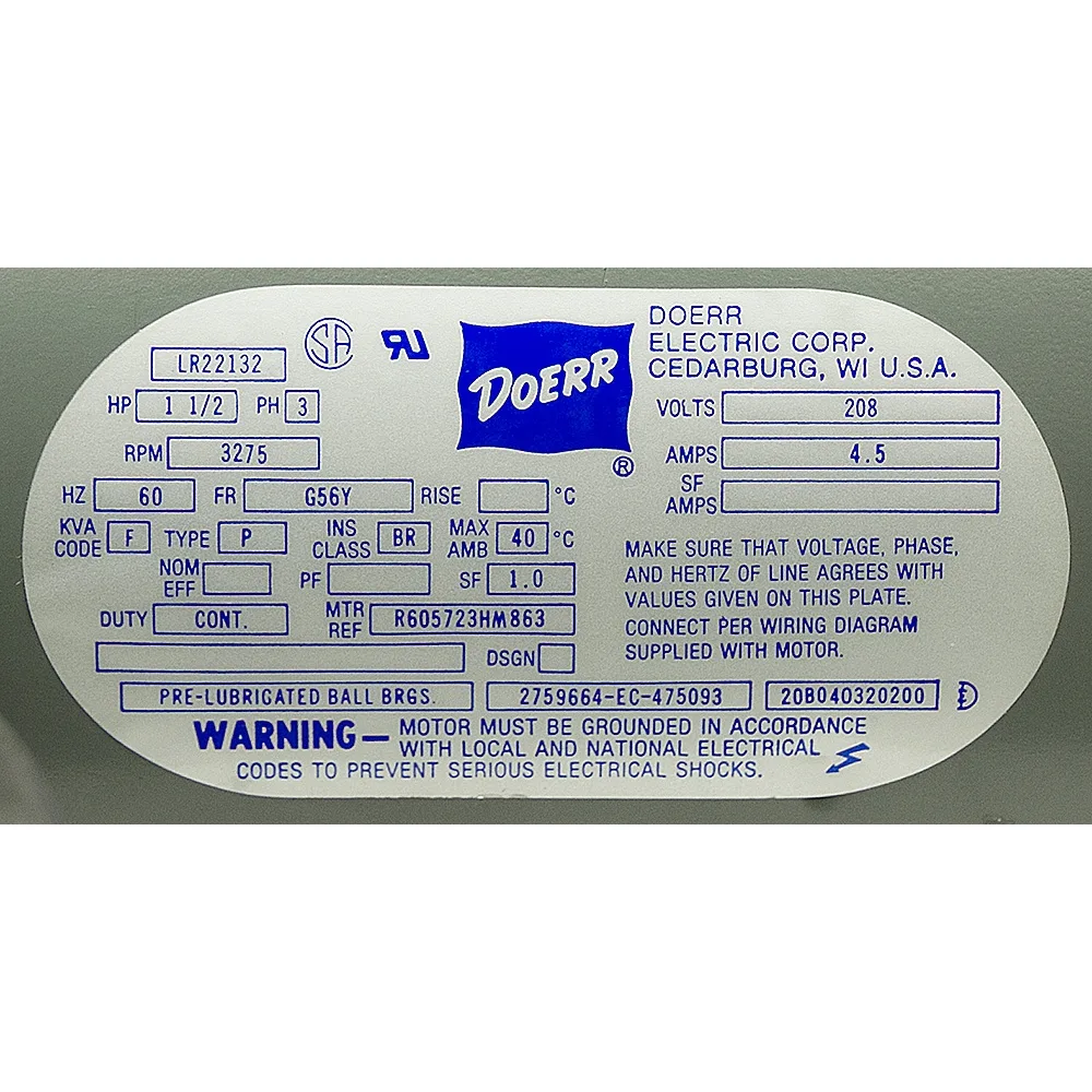 Diagram Doerr Compressor Motor Lr22132 Wiring Diagram