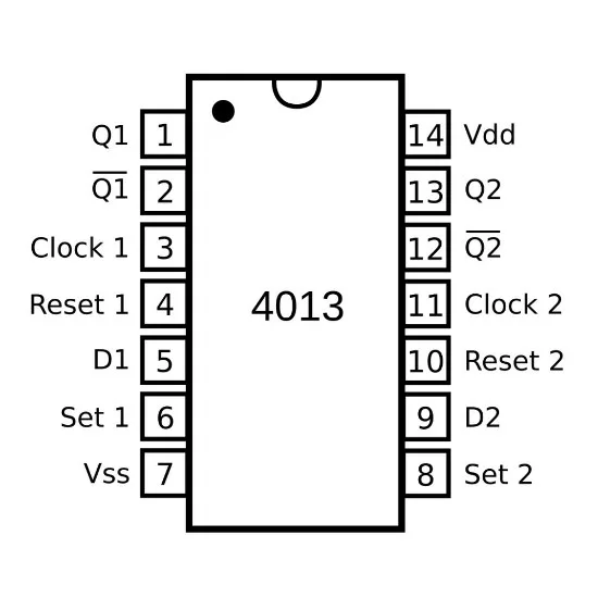 Diagram Dual D Flop Pin Diagram