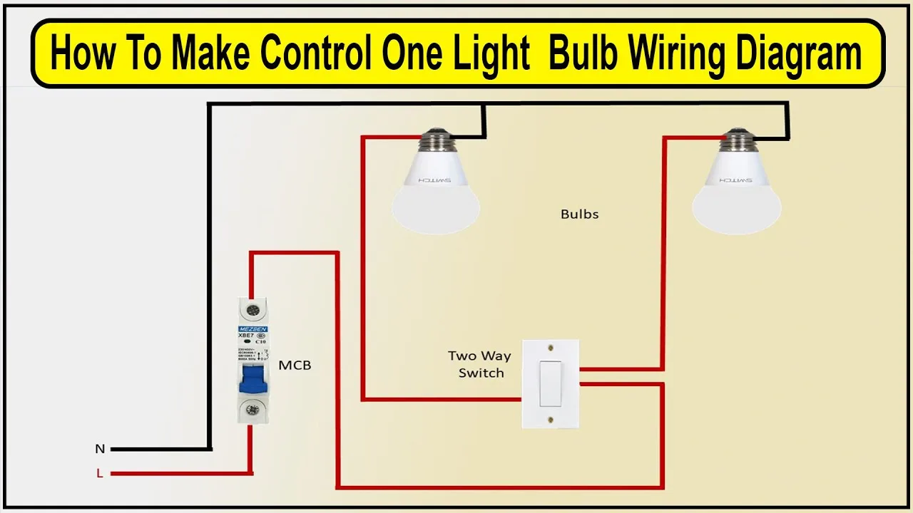 Diagram Electrical Connection For Light Bulb Light Switch Di