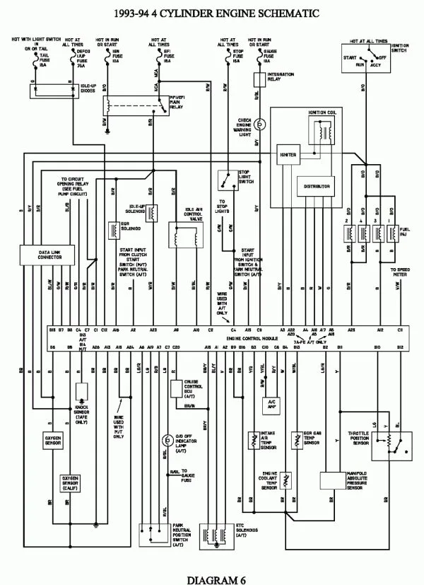 Diagram Electrical Wiring Diagram 1992 Toyota