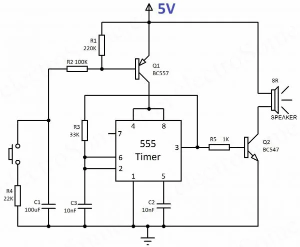 Diagram Electronic Siren Circuit Diagram
