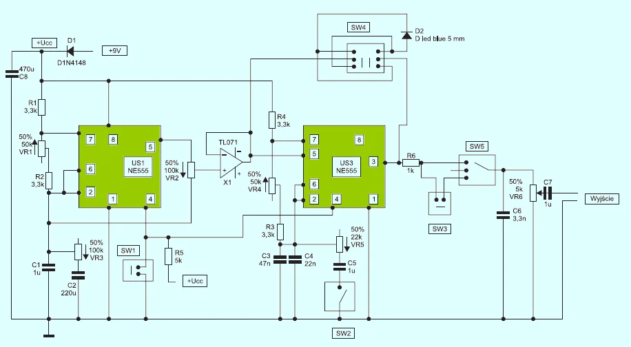 Diagram Electronic Siren Circuit Diagram Schematic