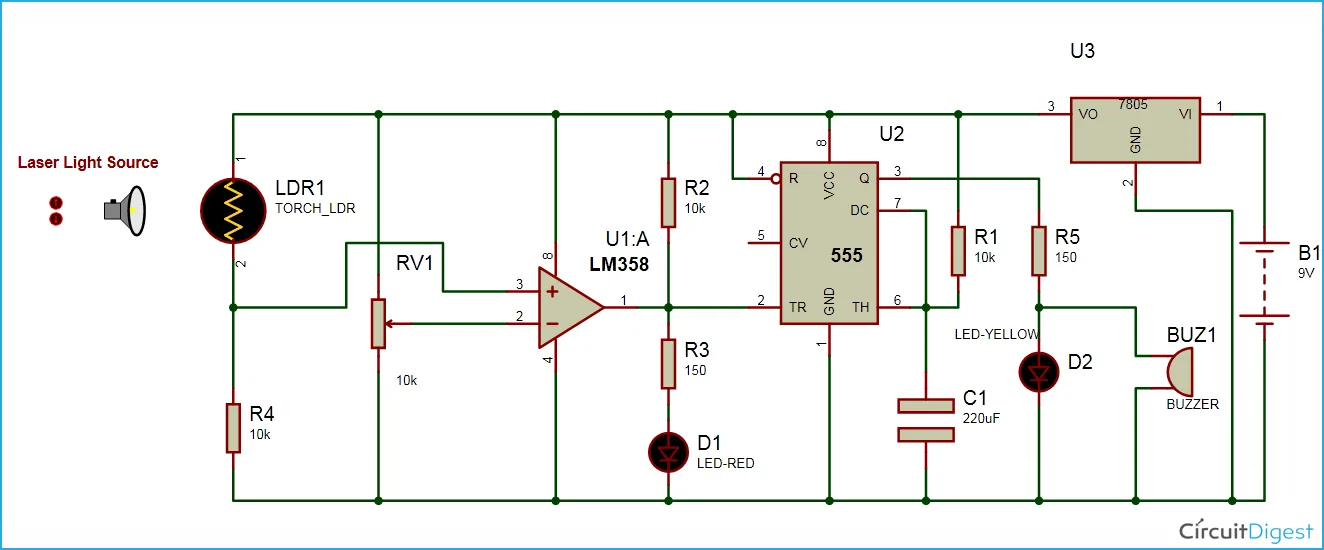 Diagram Electronic Siren Circuit Diagram Schematic