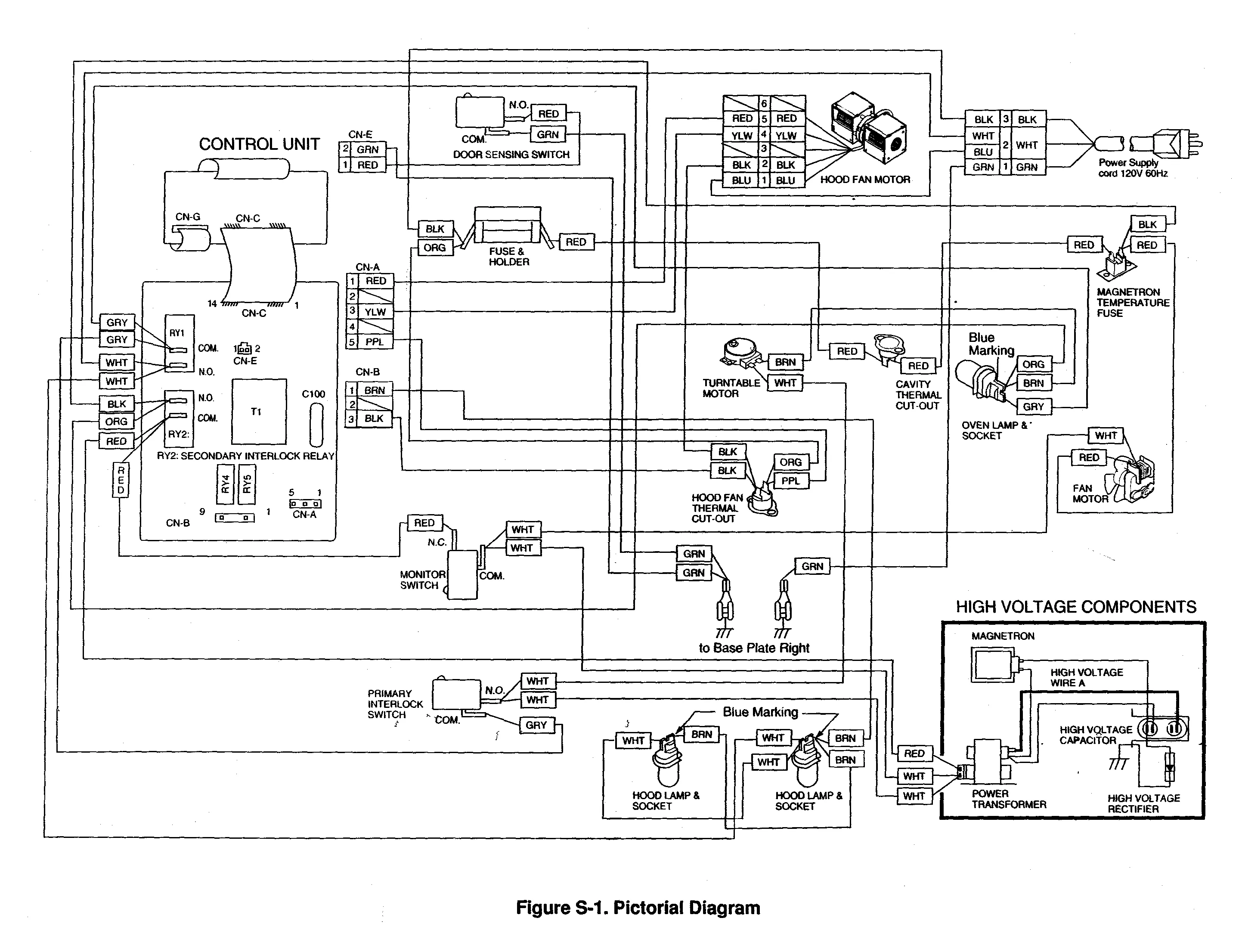 Diagram Emerson Microwave Fan Wiring Diagram