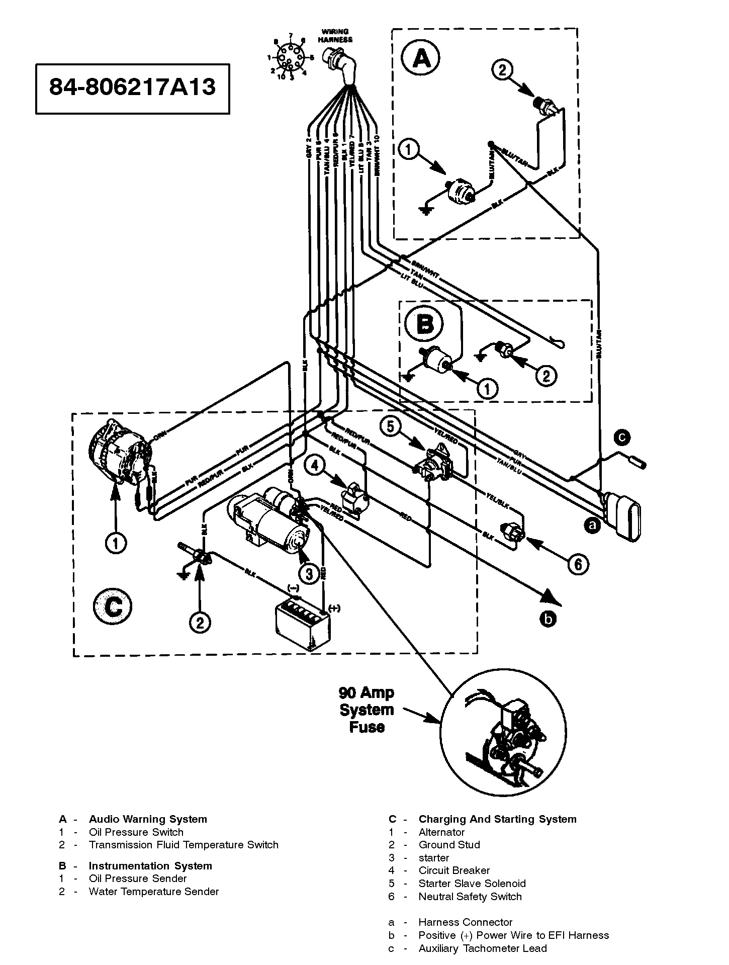 Diagram Engine Wiring Diagramm Mercruiser 898