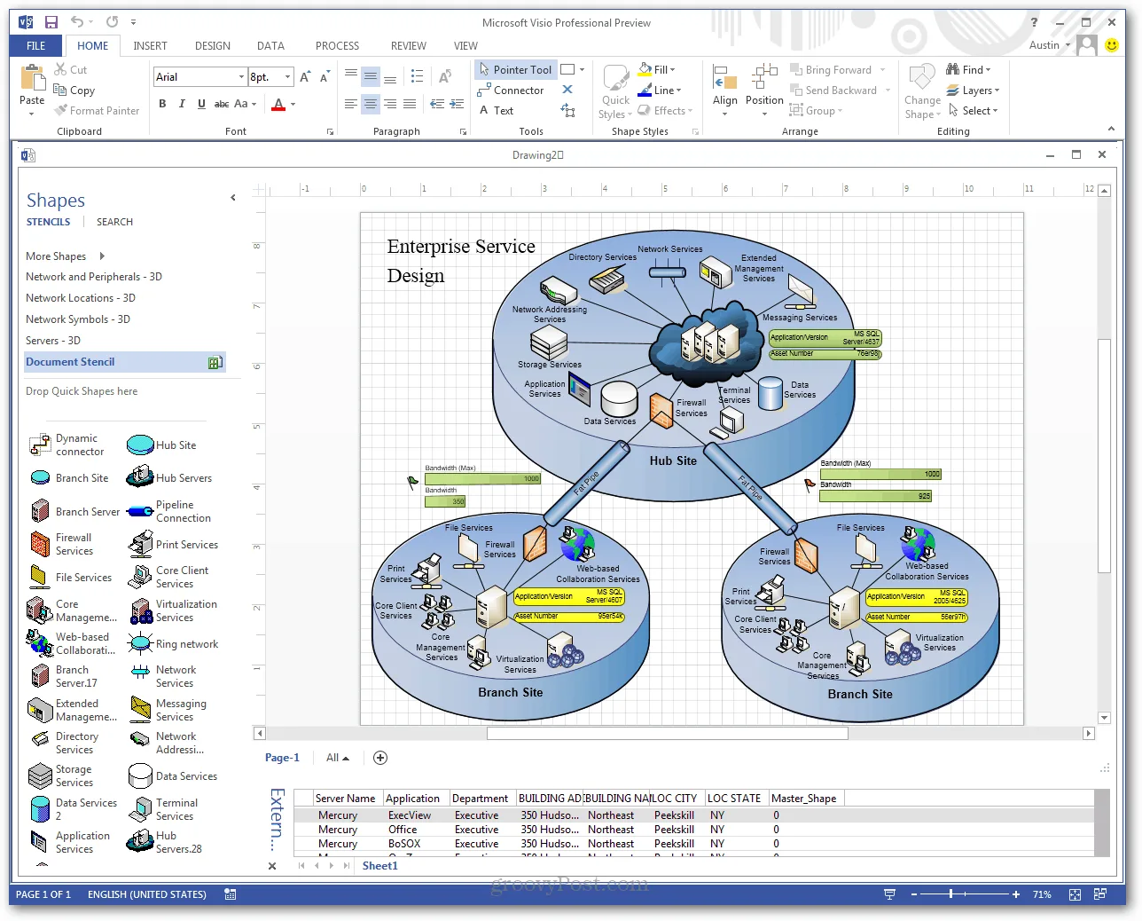 Diagram Er Diagram Microsoft Visio