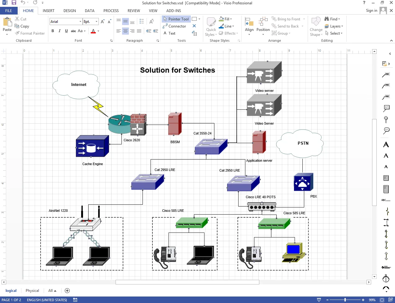 Diagram Er Diagrams Visio