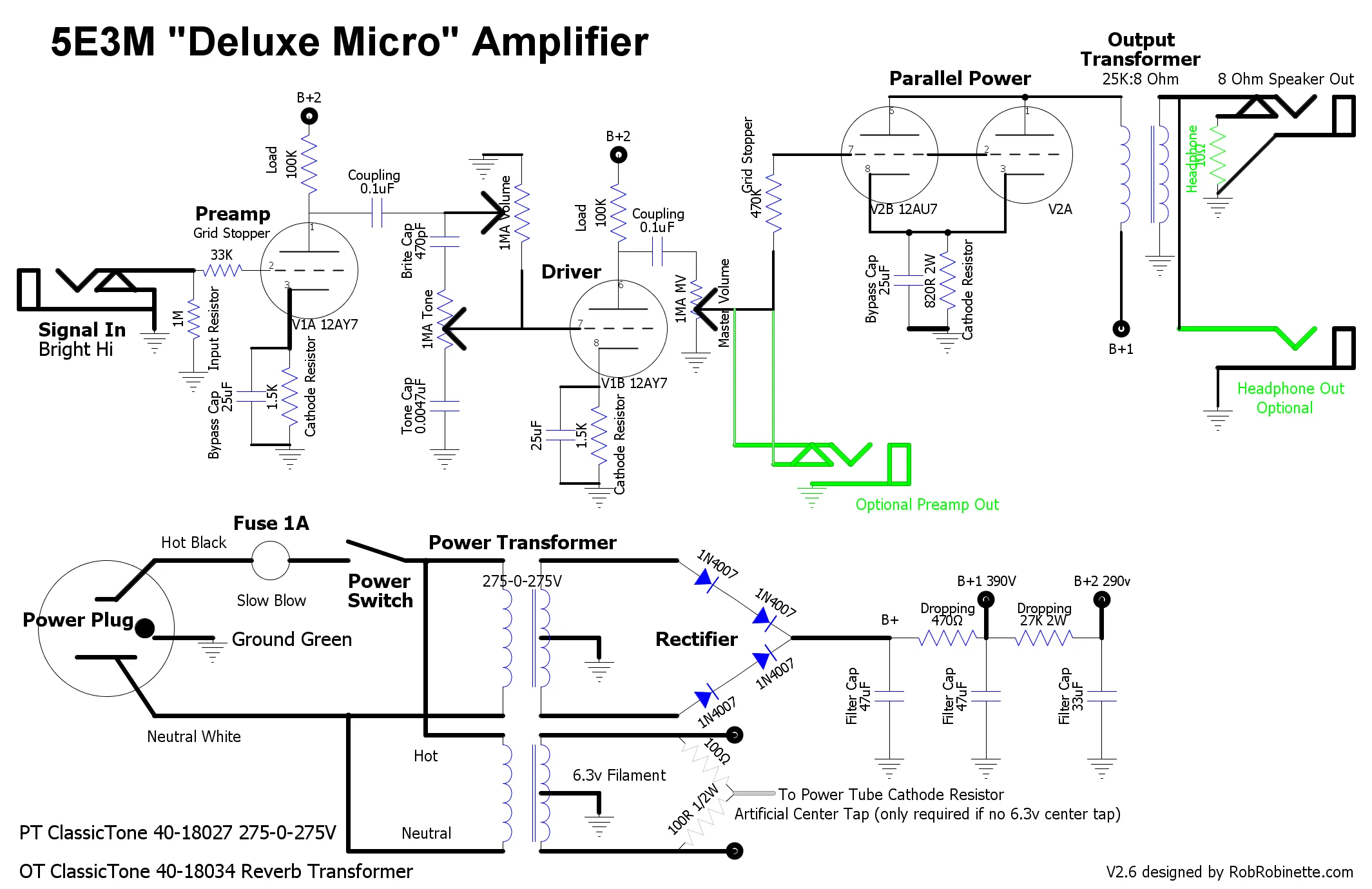 Diagram Fender Deluxe Amp Wiring Diagram