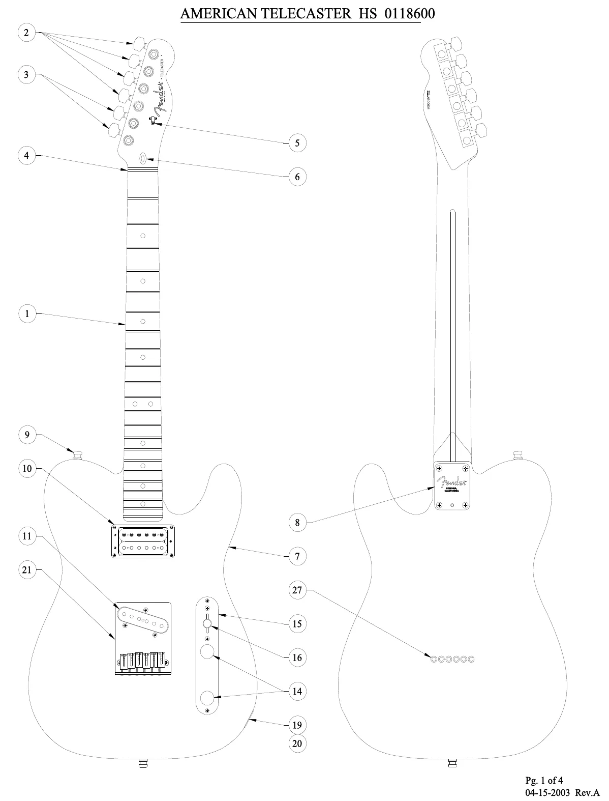 Diagram Fender Telecaster Wiring Diagram And Magenets