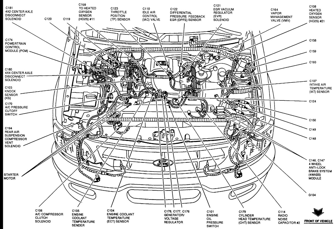 Diagram Firing Order Diagram 4 6 Liter Ford Engine