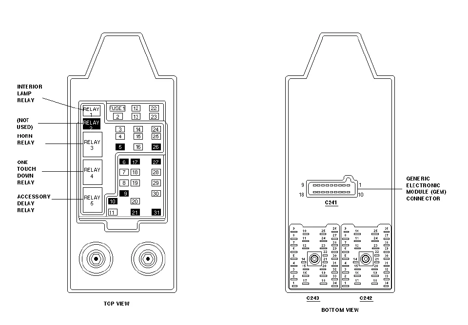Diagram Ford F 250 Super Duty Fuse Panel Diagram