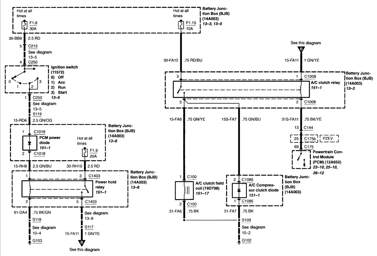 Diagram Ford Focus Charging System Diagram