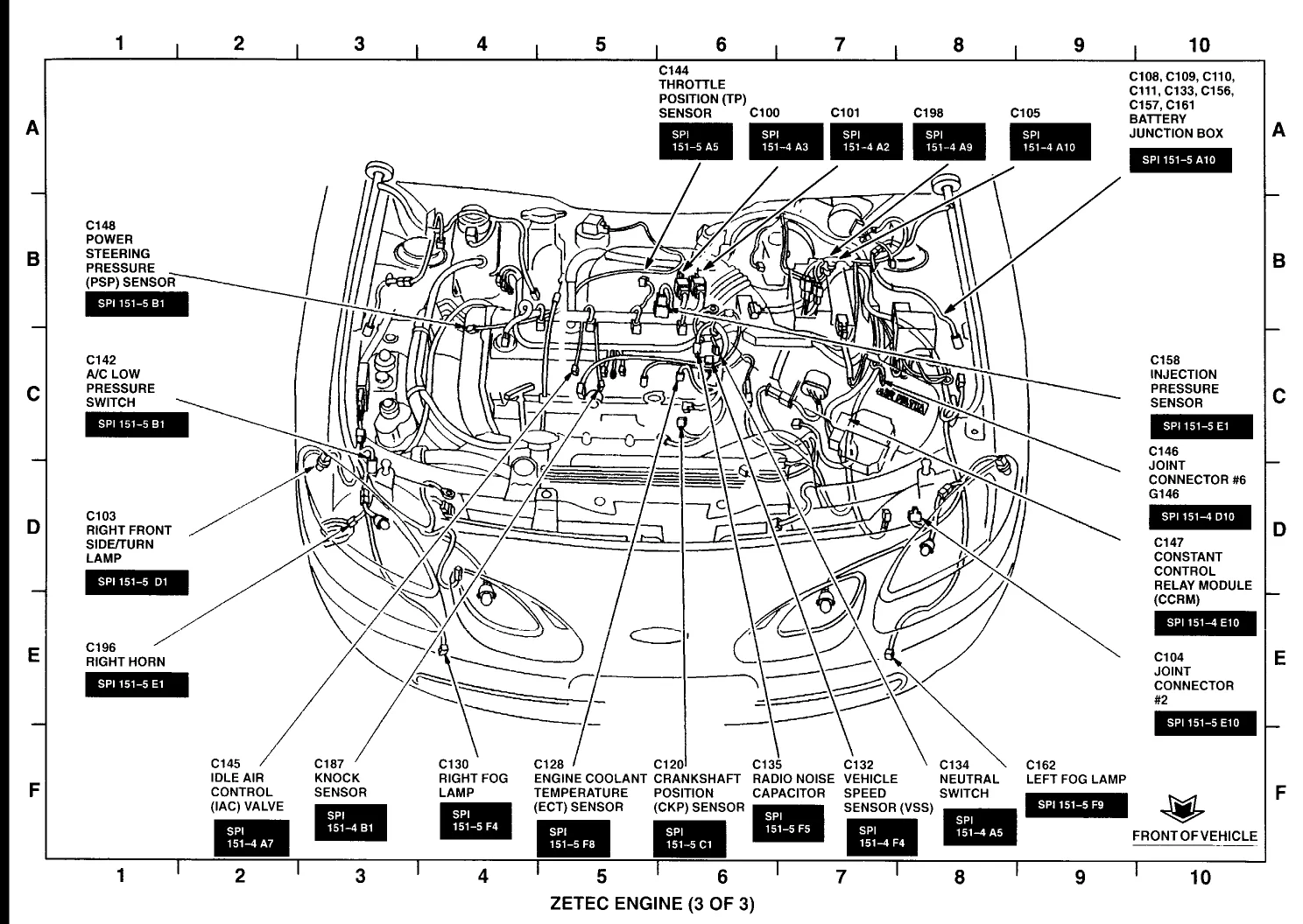 Diagram Ford Focus Engine