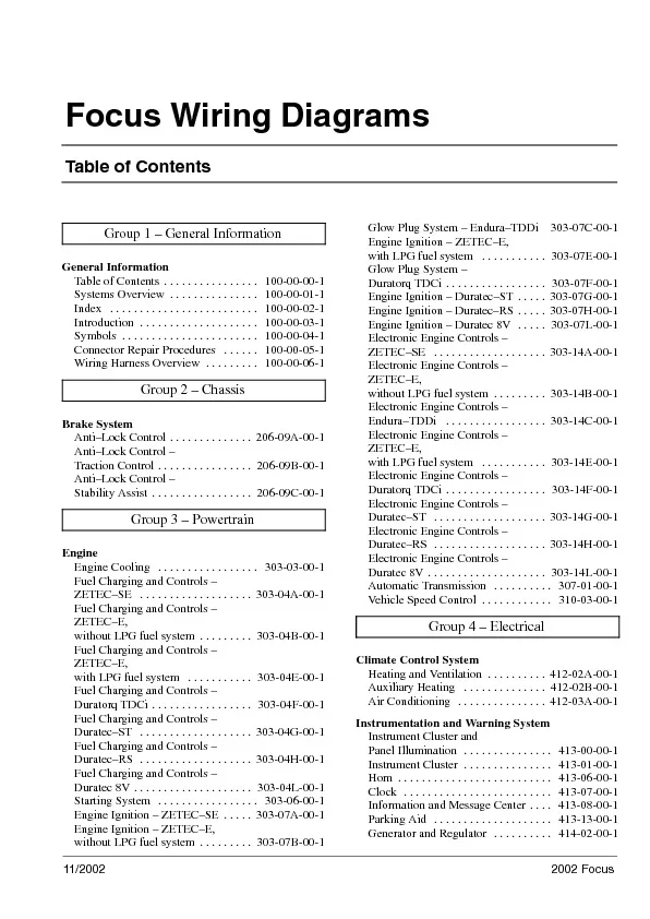 Diagram Ford Focus User Wiring Diagram