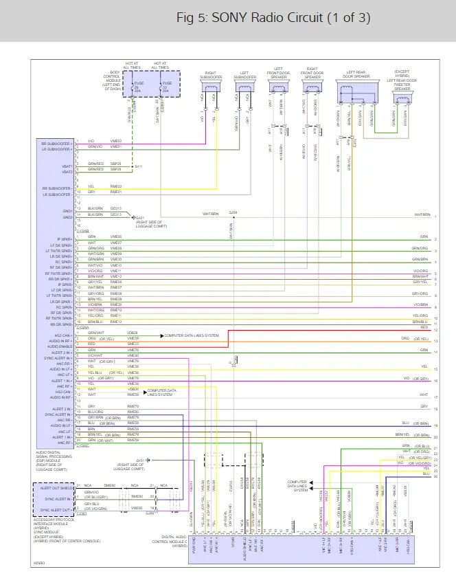 Diagram Ford Fusion Steering Wiring Diagram