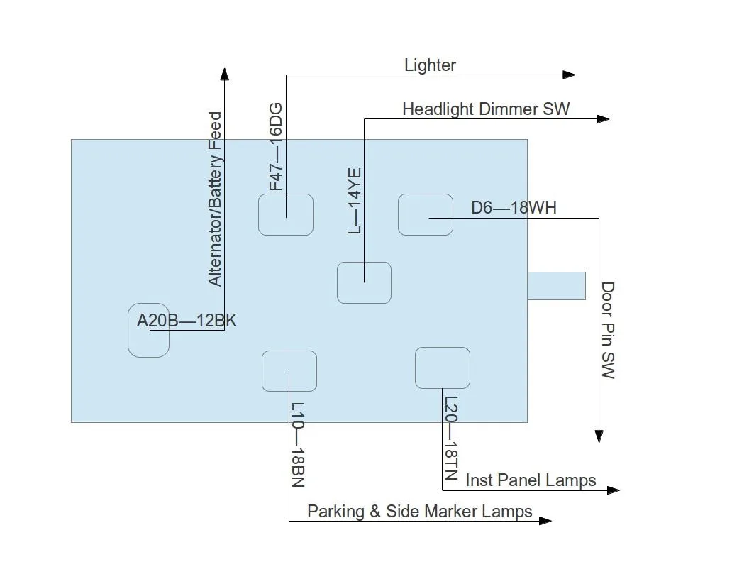 Diagram Ford Maverick Headlight Switch Wiring Diagram