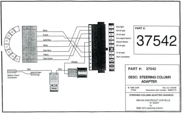 Diagram Ford Mustang Steering Column Ididit Wiring Diagram