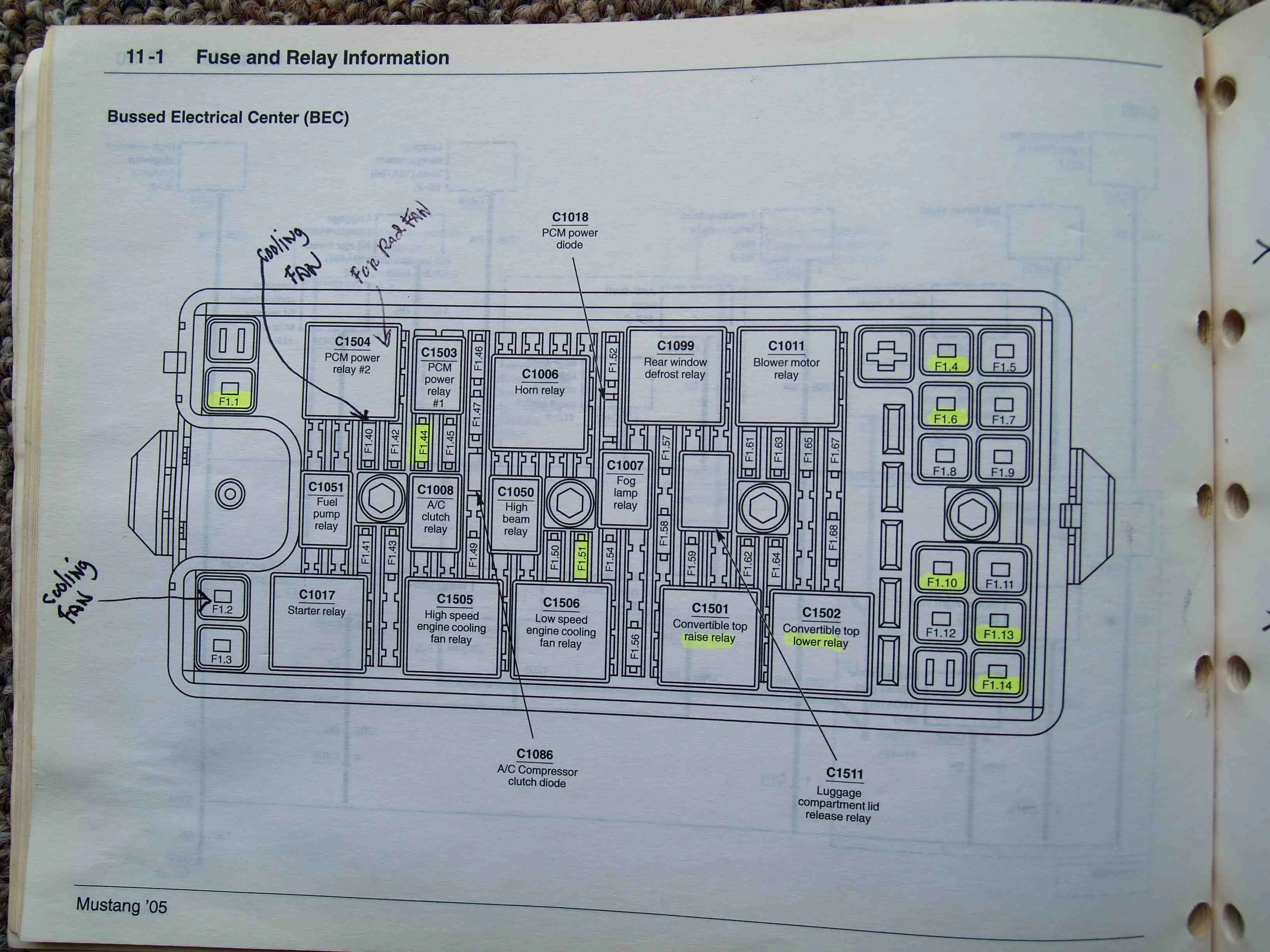 Diagram Free 2008 Ford Mustang Wiring Diagrams