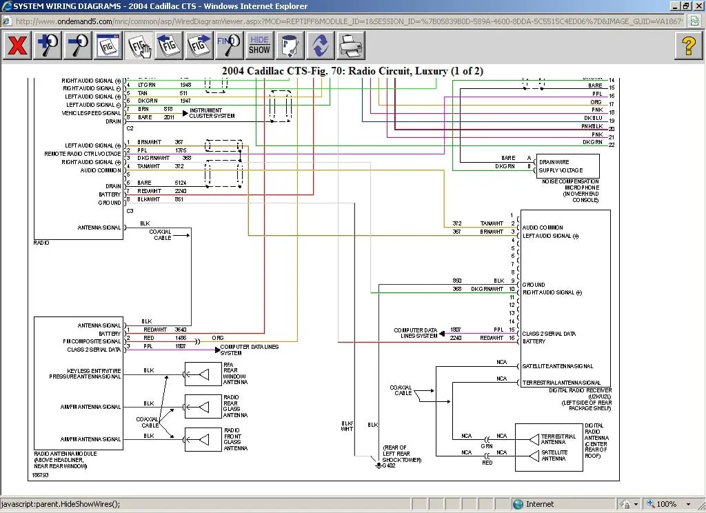 Diagram Free Cadillac Vehicle Wiring Diagrams
