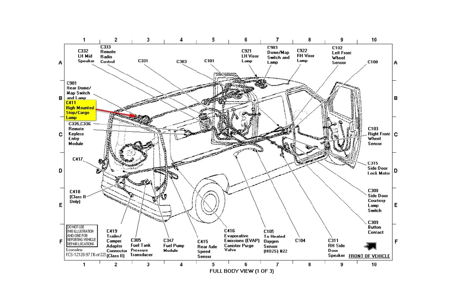 Diagram Fuse Box Diagram 97 Ford Club Wagon Van