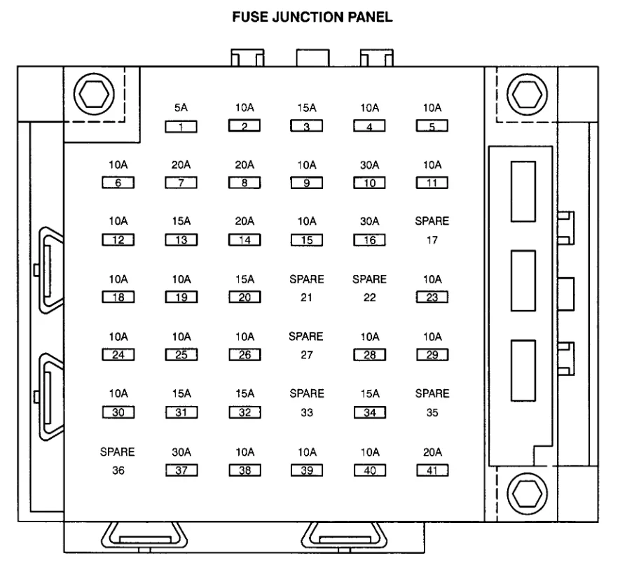 Diagram Fuse Box Diagram For 1998 Lincoln Continental